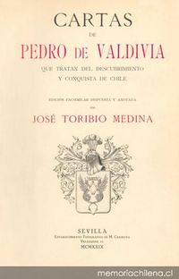 Cartas de Pedro de Valdivia