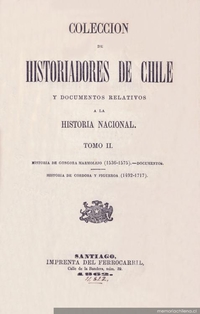 Historia de Chile de Góngora Marmolejo